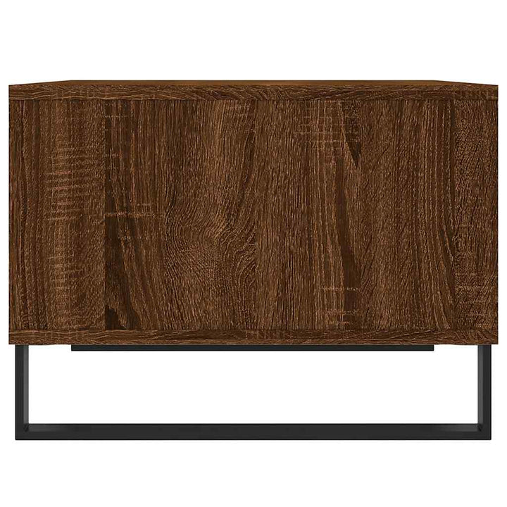 sofabord 60x50x36,5 cm konstrueret træ brun egetræsfarve