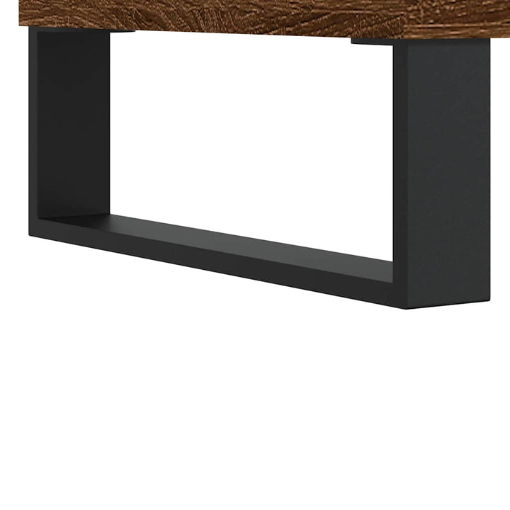 sofabord 60x50x36,5 cm konstrueret træ brun egetræsfarve
