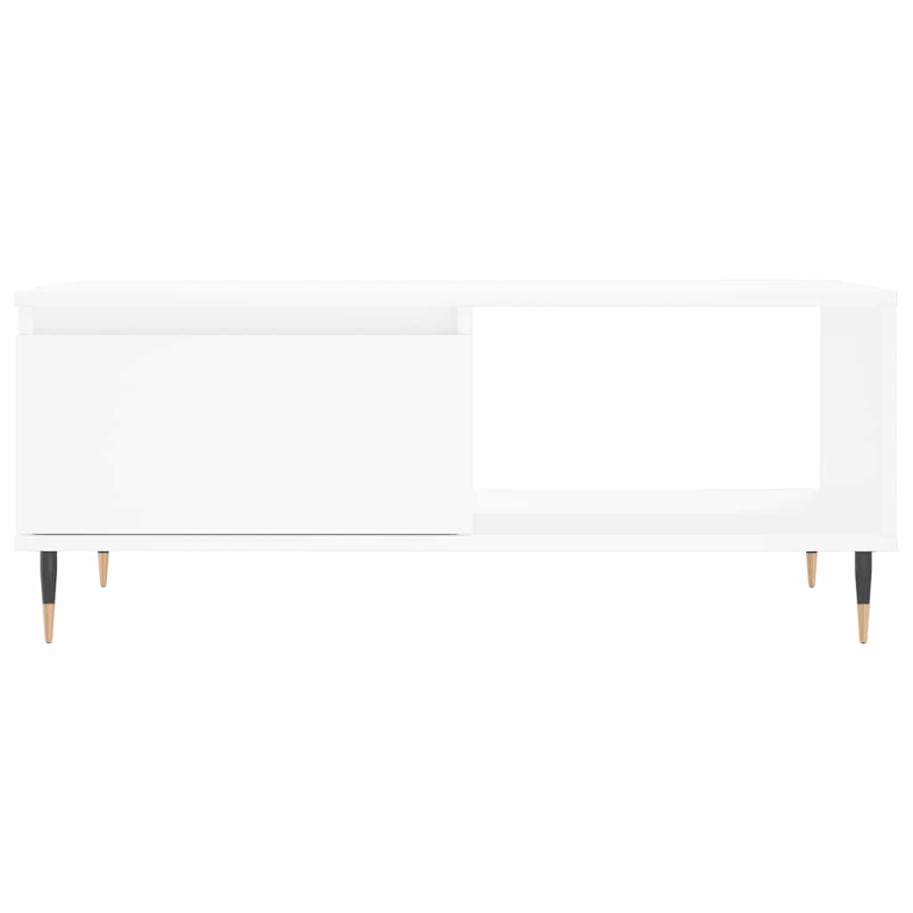 sofabord 90x50x36,5 cm konstrueret træ hvid