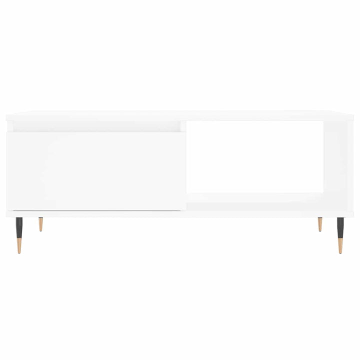 sofabord 90x50x36,5 cm konstrueret træ hvid