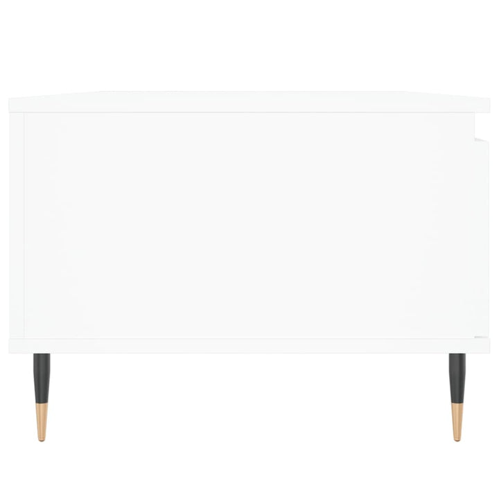 sofabord 90x50x36,5 cm konstrueret træ hvid