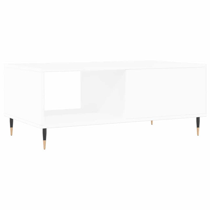 sofabord 90x50x36,5 cm konstrueret træ hvid