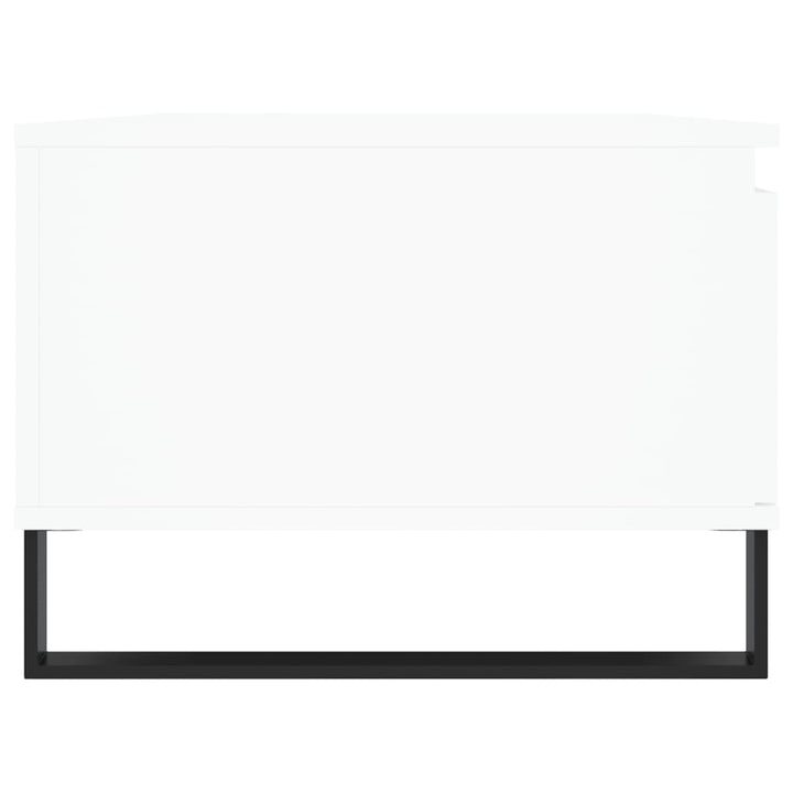 sofabord 90x50x36,5 cm konstrueret træ hvid