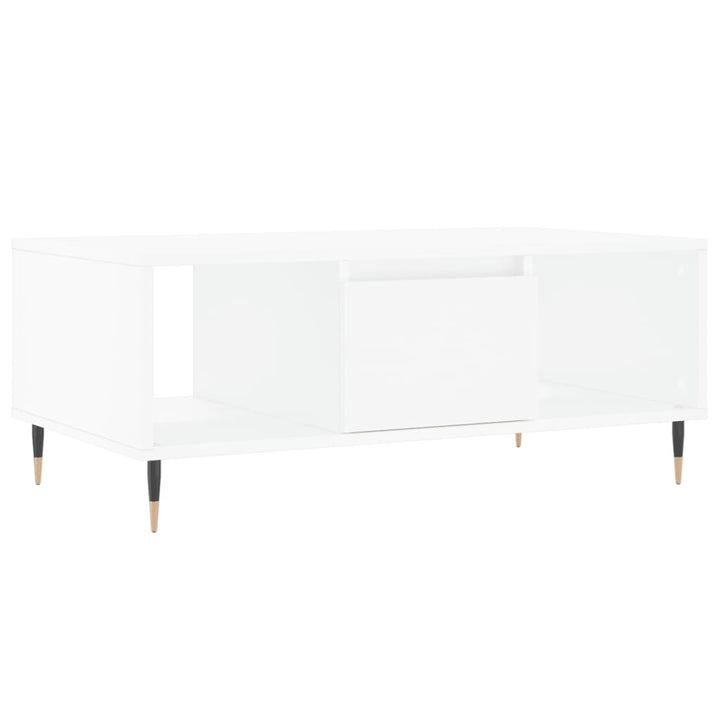 sofabord 90x50x36,5 cm konstrueret træ hvid