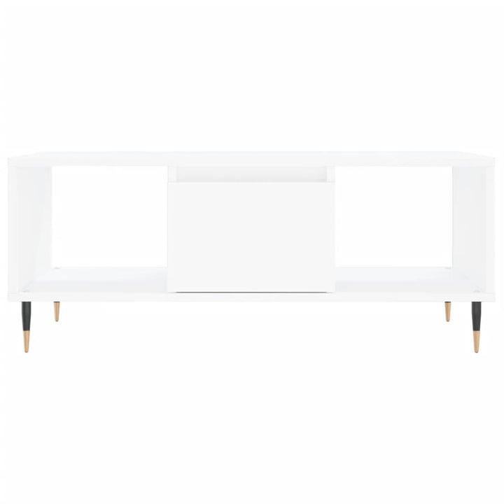 sofabord 90x50x36,5 cm konstrueret træ hvid