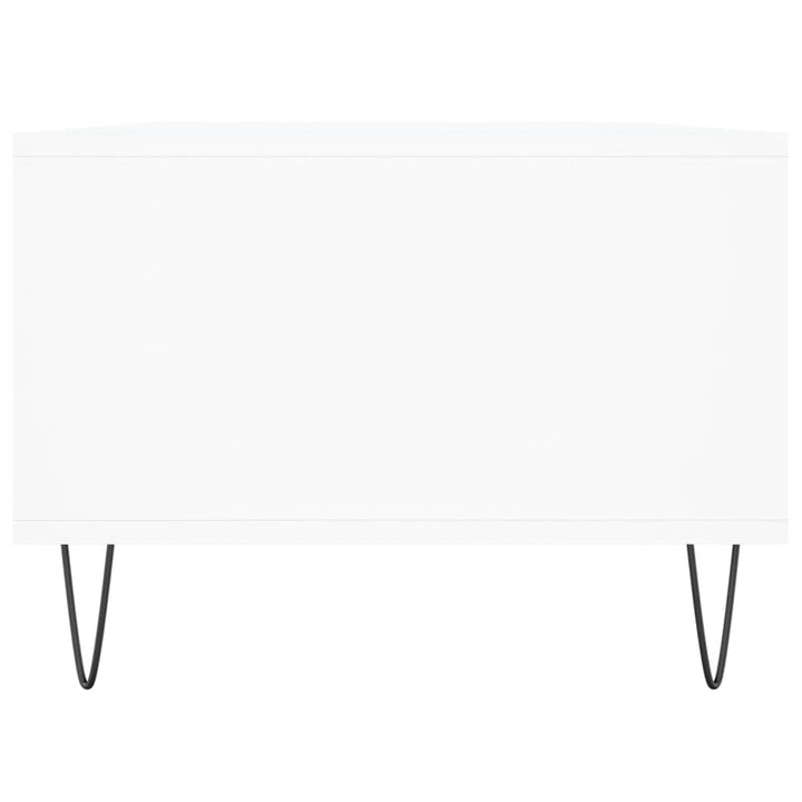sofabord 90x50x36,5 cm konstrueret træ hvid