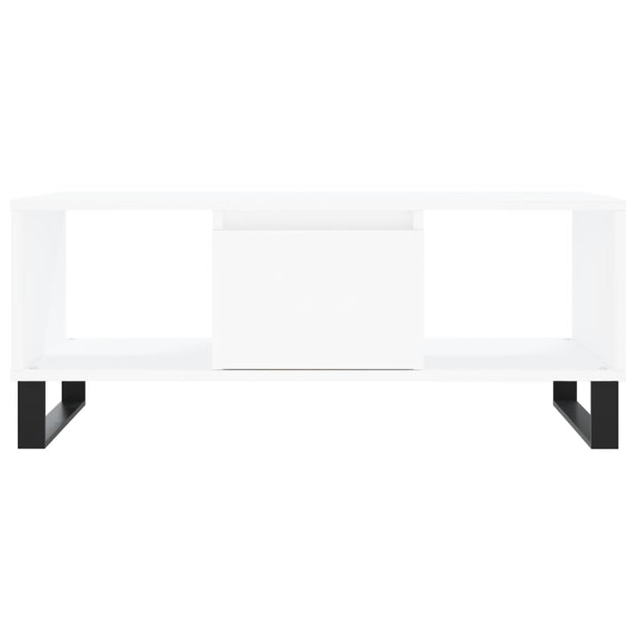 sofabord 90x50x36,5 cm konstrueret træ hvid