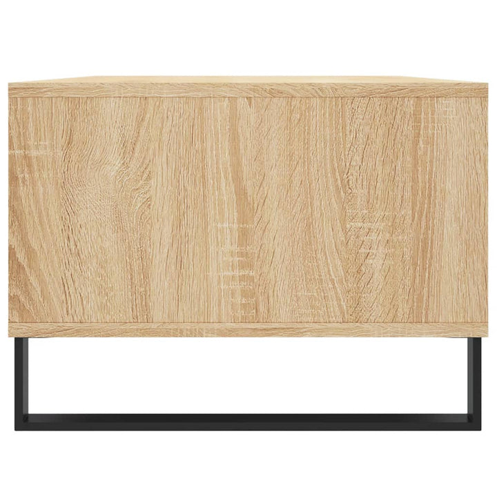 sofabord 90x50x36,5 cm konstrueret træ sonoma-eg