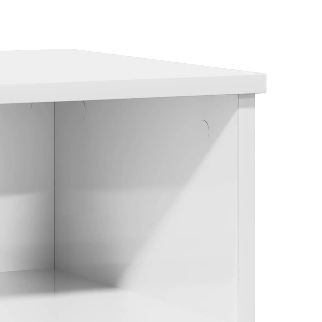 sengeskab 40x35x50 cm konstrueret træ hvid højglans