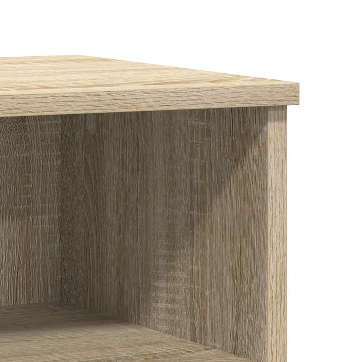 sengeborde 2 stk. 40x35x50 cm konstrueret træ sonoma-eg