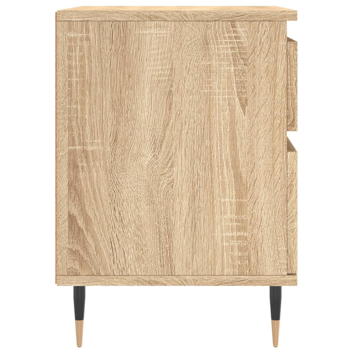 sengebord 40x35x50 cm konstrueret træ sonoma-eg