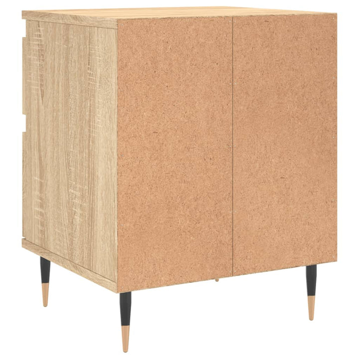 sengebord 40x35x50 cm konstrueret træ sonoma-eg
