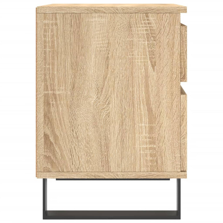 sengebord 40x35x50 cm konstrueret træ sonoma-eg