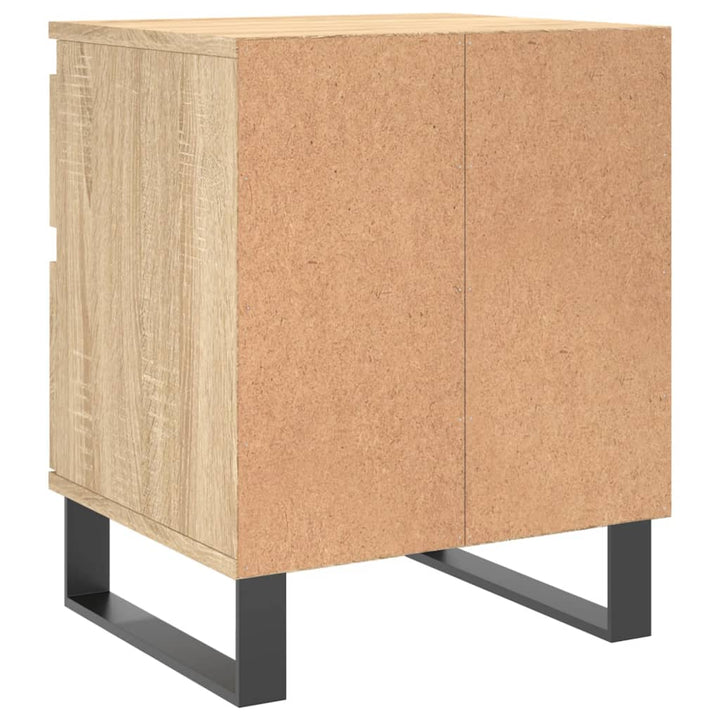 sengebord 40x35x50 cm konstrueret træ sonoma-eg
