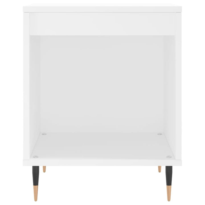 sengeborde 2 stk. 40x35x50 cm konstrueret træ hvid
