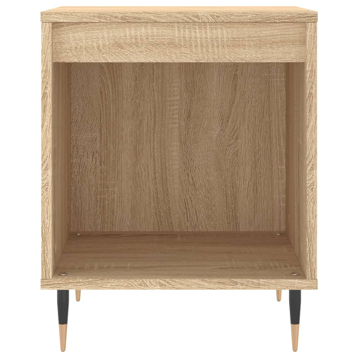 sengeborde 2 stk. 40x35x50 cm konstrueret træ sonoma-eg