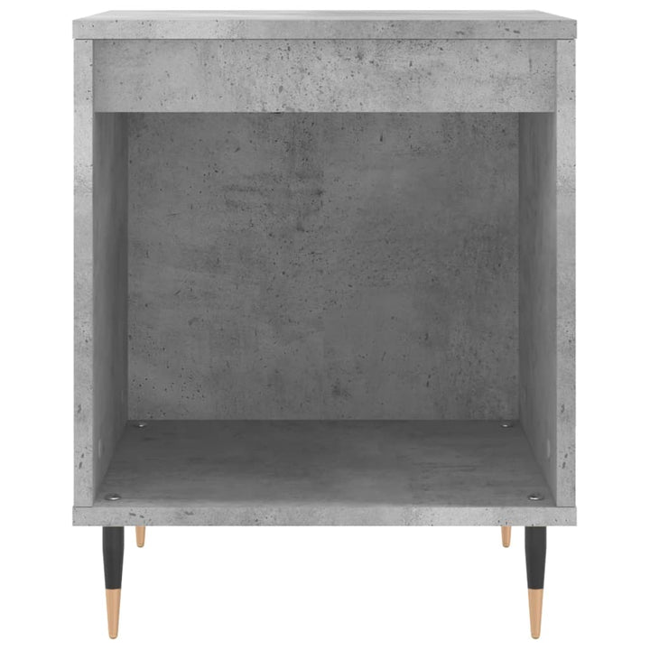 sengebord 40x35x50 cm konstrueret træ betongrå