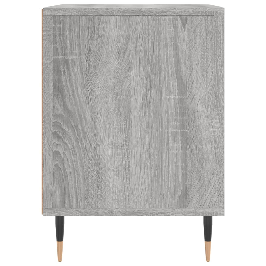 sengeborde 2 stk. 40x35x50 cm konstrueret træ grå sonoma-eg