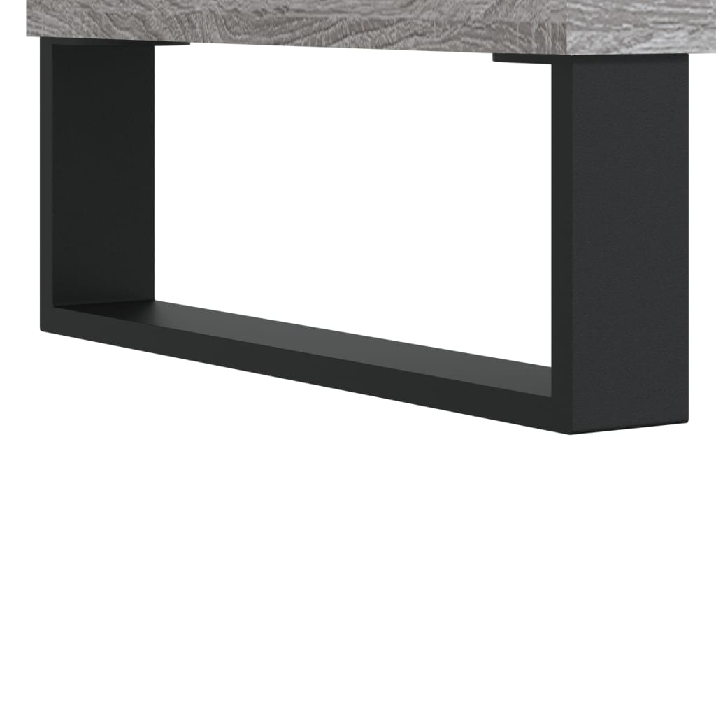 sengeborde 2 stk. 40x35x50 cm konstrueret træ grå sonoma-eg