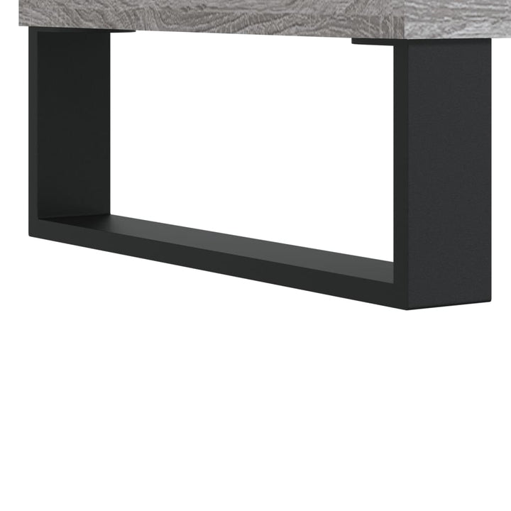 sengeborde 2 stk. 40x35x50 cm konstrueret træ grå sonoma-eg