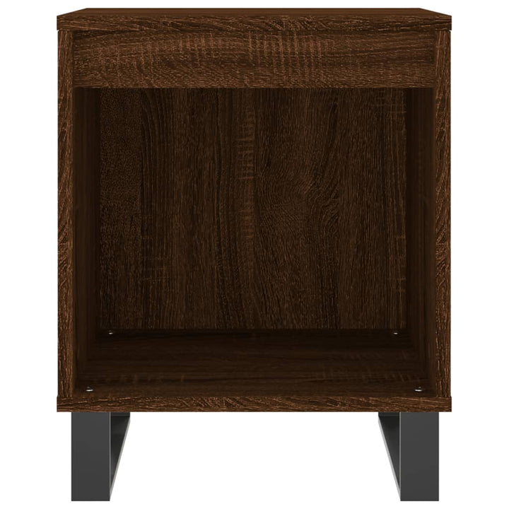 sengeborde 2 stk. 40x35x50 cm brun egetræsfarve