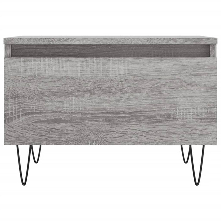 sofaborde 2 stk. 50x46x35 cm konstrueret træ grå sonoma-eg