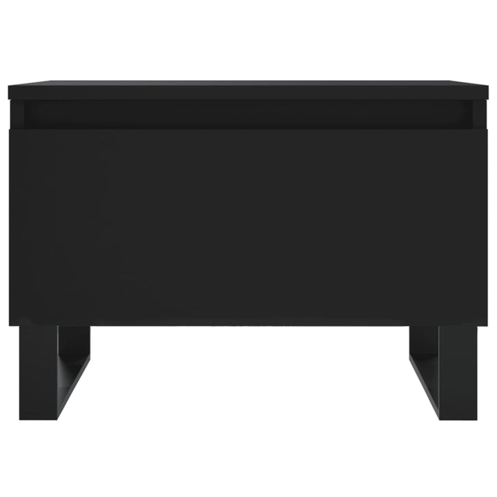 sofaborde 2 stk. 50x46x35 cm konstrueret træ sort