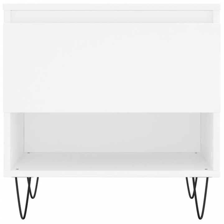 sofaborde 2 stk. 50x46x50 cm konstrueret træ hvid
