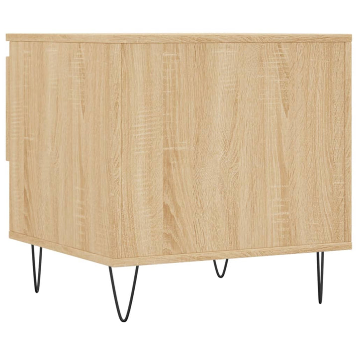 sofaborde 2 stk. 50x46x50 cm konstrueret træ sonoma-eg