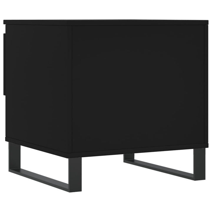 sofabord 50x46x50 cm konstrueret træ sort