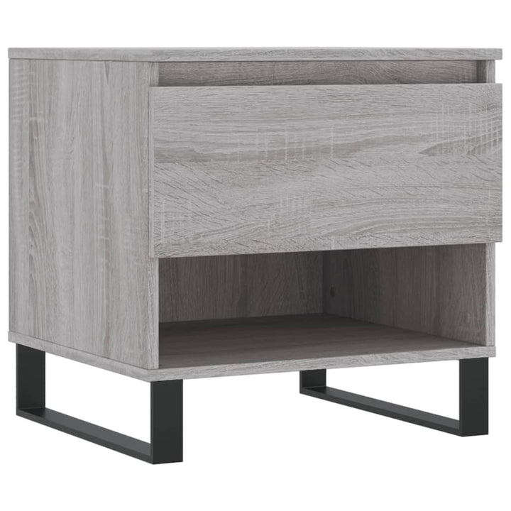 sofaborde 2 stk. 50x46x50 cm konstrueret træ grå sonoma-eg