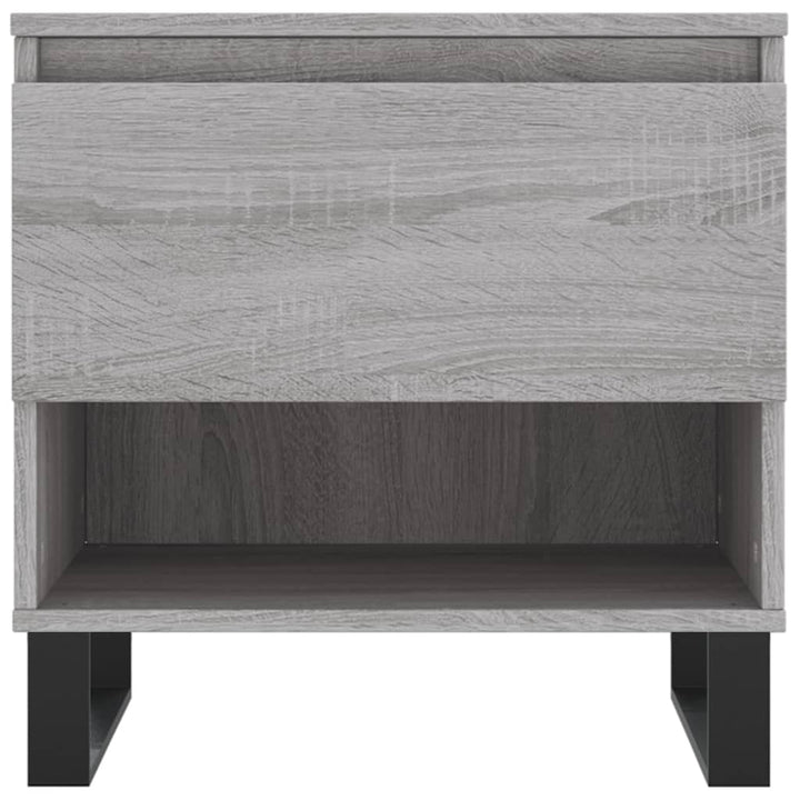 sofaborde 2 stk. 50x46x50 cm konstrueret træ grå sonoma-eg