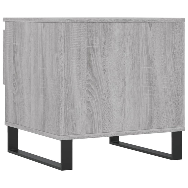 sofaborde 2 stk. 50x46x50 cm konstrueret træ grå sonoma-eg