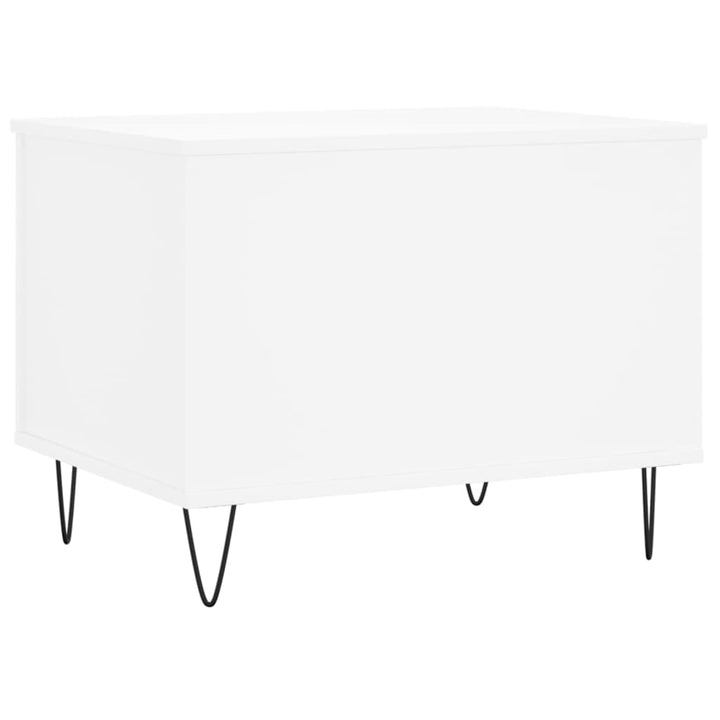 sofabord 60x44,5x45 cm konstrueret træ hvid