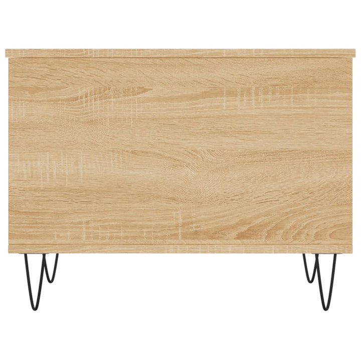 sofabord 60x44,5x45 cm konstrueret træ sonoma-eg