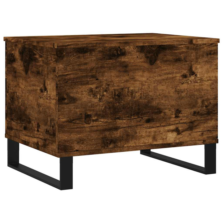sofabord 60x44,5x45 cm konstrueret træ røget egetræsfarve