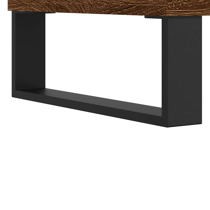 sofabord 60x44,5x45 cm konstrueret træ røget egetræsfarve
