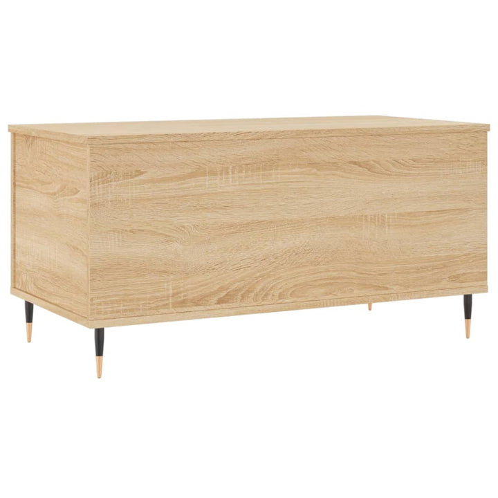 sofabord 90x44,5x45 cm konstrueret træ sonoma-eg
