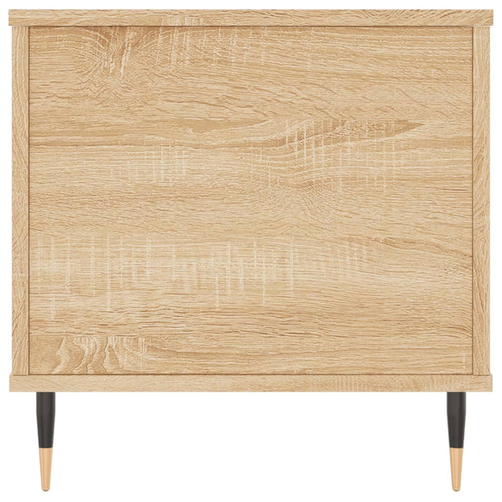 sofabord 90x44,5x45 cm konstrueret træ sonoma-eg