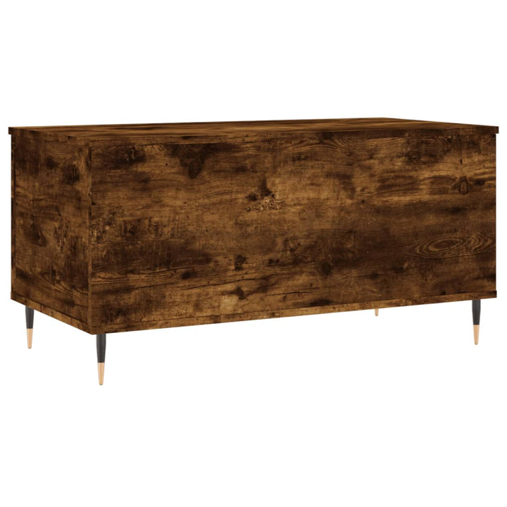 sofabord 90x44,5x45 cm konstrueret træ røget egetræsfarve