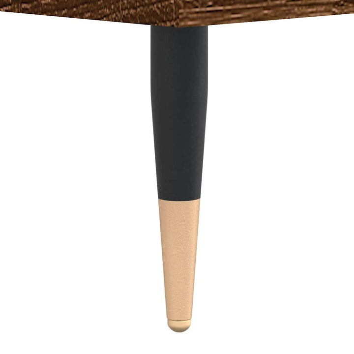 sofabord 90x44,5x45 cm konstrueret træ brun egetræsfarve