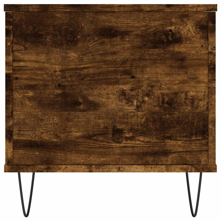 sofabord 90x44,5x45 cm konstrueret træ røget egetræsfarve