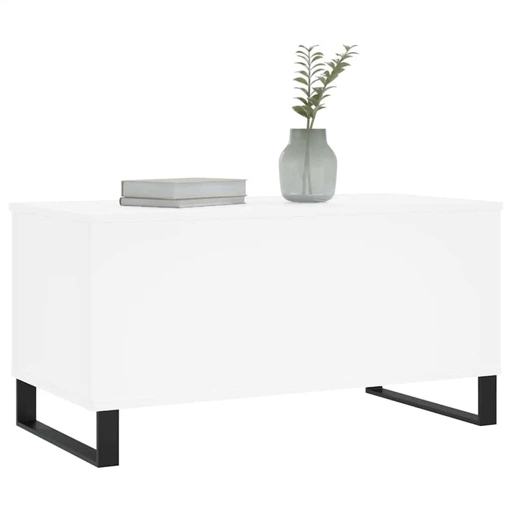 sofabord 90x44,5x45 cm konstrueret træ hvid