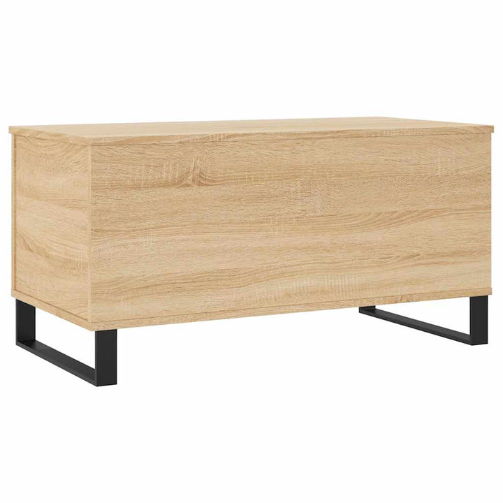 sofabord 90x44,5x45 cm konstrueret træ sonoma-eg