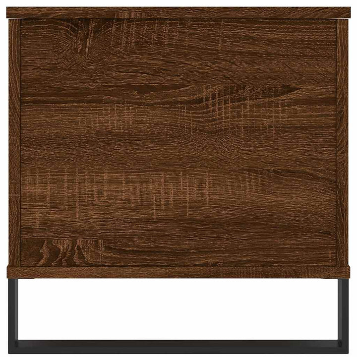 sofabord 90x44,5x45 cm konstrueret træ brun egetræsfarve
