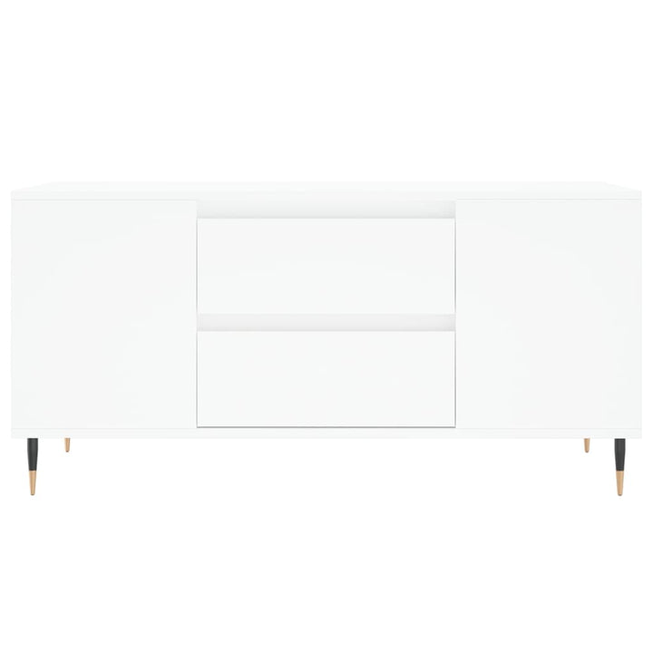 sofabord 102x44,5x50 cm konstrueret træ hvid