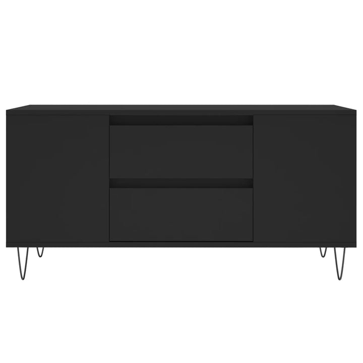 sofabord 102x44,5x50 cm konstrueret træ sort