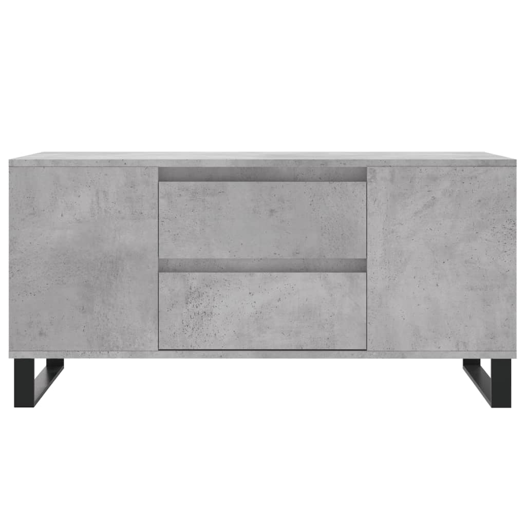 sofabord 102x44,5x50 cm konstrueret træ betongrå