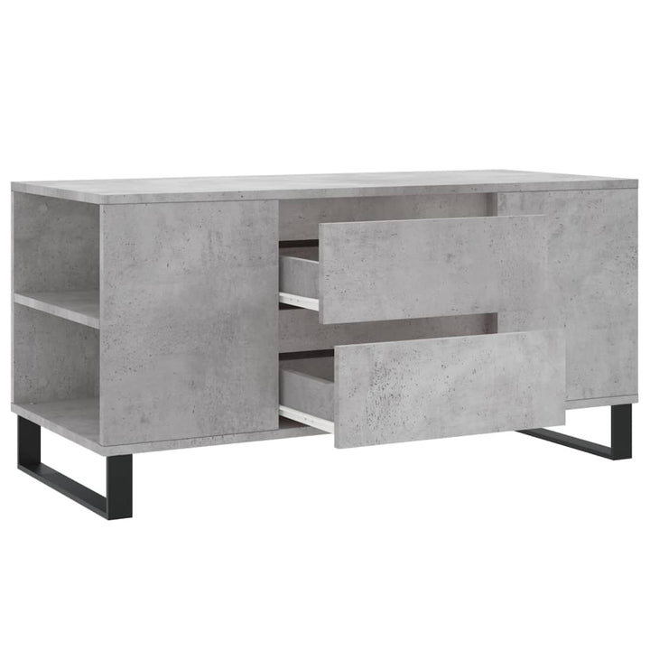 sofabord 102x44,5x50 cm konstrueret træ betongrå