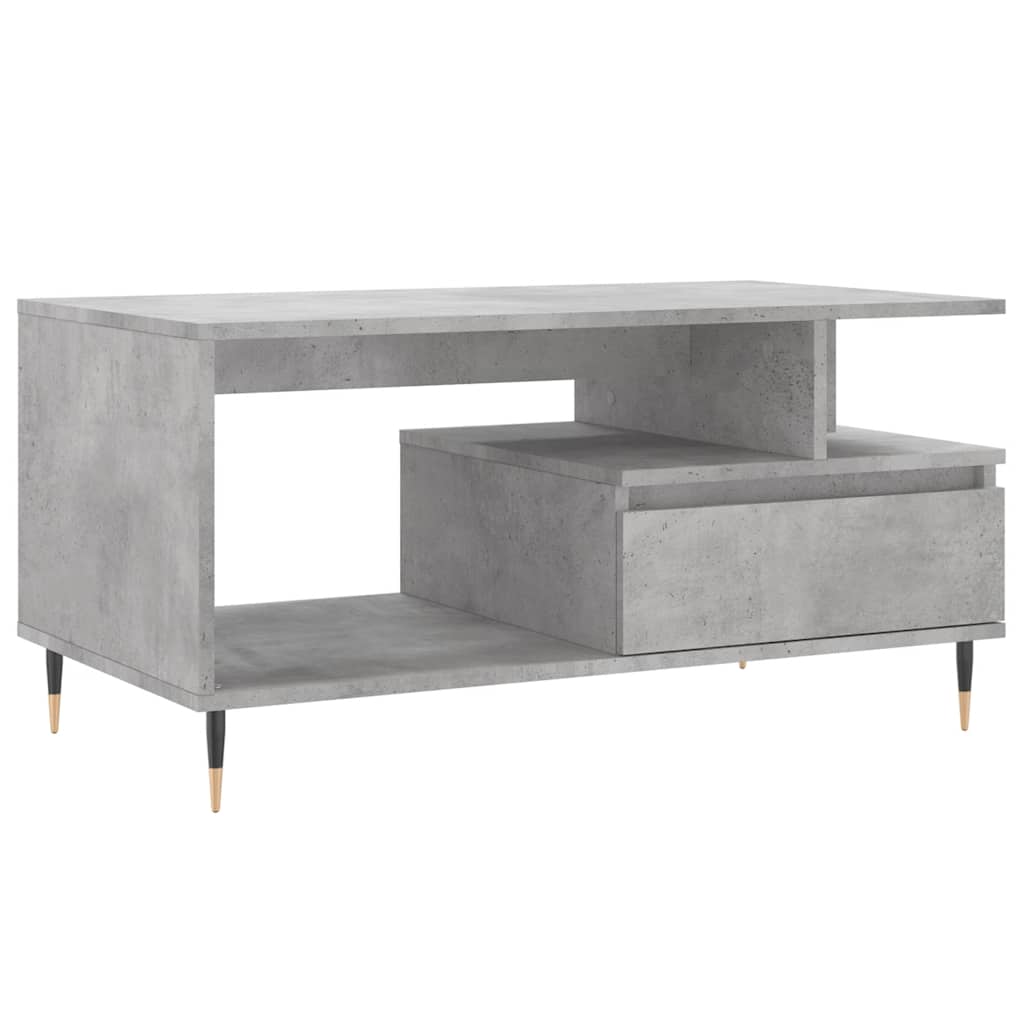sofabord 90x49x45 cm konstrueret træ betongrå